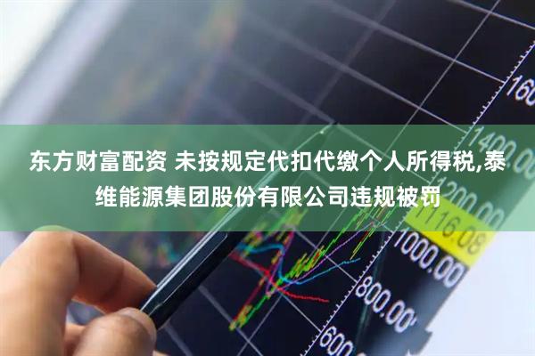 东方财富配资 未按规定代扣代缴个人所得税,泰维能源集团股份有限公司违规被罚